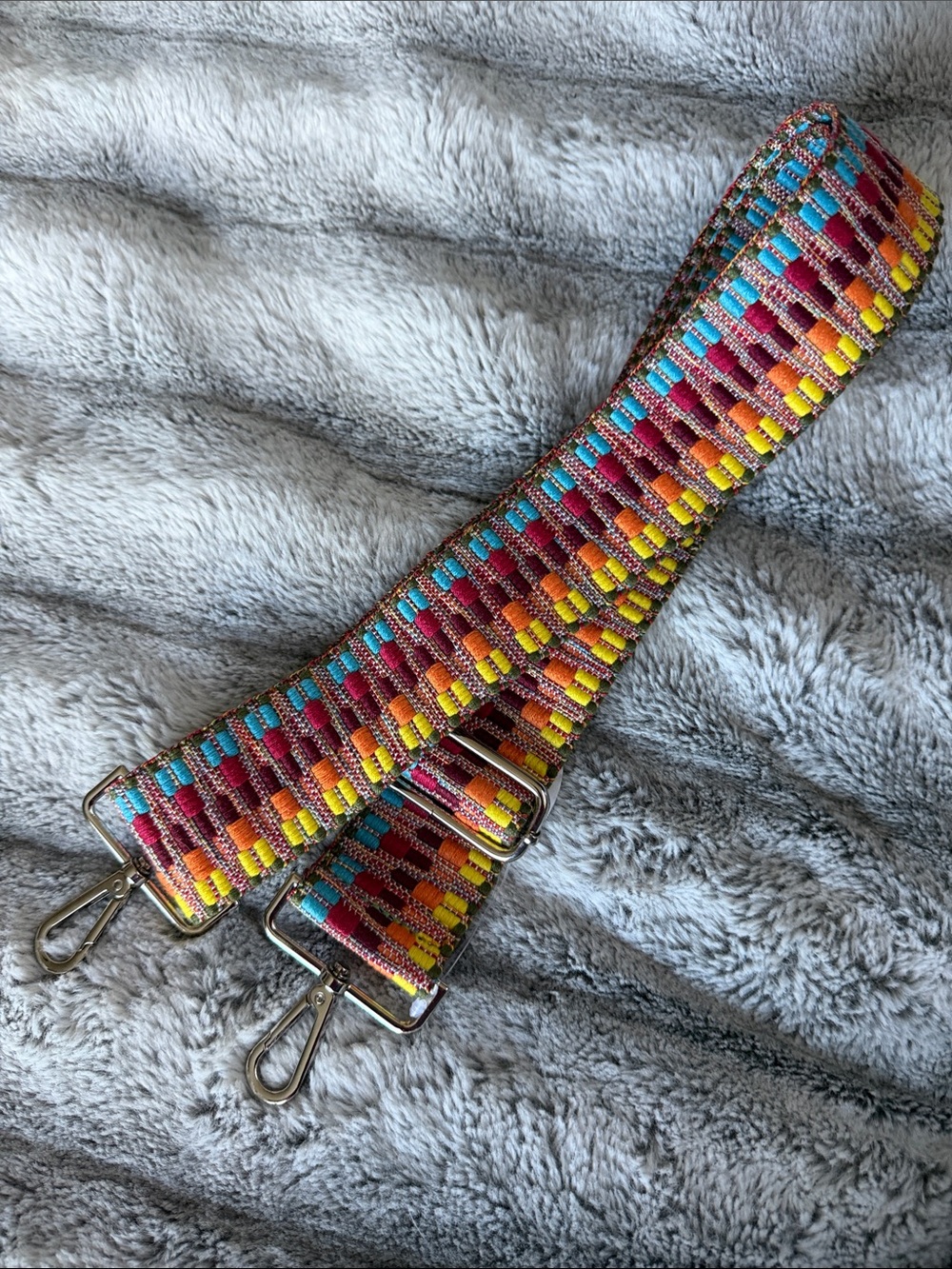 Adjustable Woven Guitar Style Bag Strap Multi Color